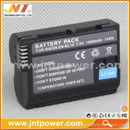 Digital Camera Battery En-el15 For Nikon D800 D800e D7000 D7100 D600